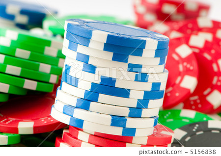 Stack of various casino chips - gambling concept Stack of various casino chips - gambling concept 5156838