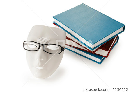Reading concept with masks, books and glasses Reading concept with masks, books and glasses 5156912
