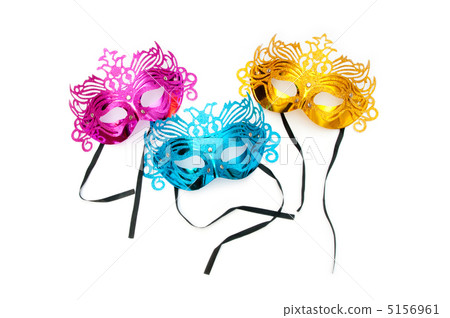 Ornate masks isolated on the white background 5156961
