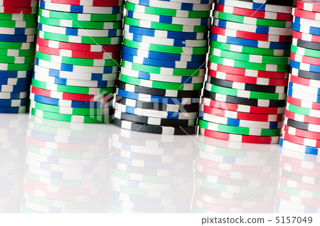 Stack of various casino chips - gambling concept Stack of various casino chips - gambling concept 5157049