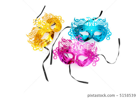 Ornate masks isolated on the white background 5158539