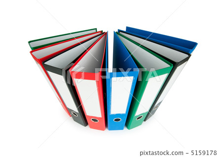 Office folders isolated on the white background 5159178