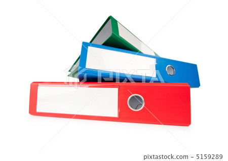 Office folders isolated on the white background 5159289