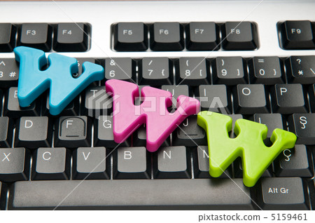 WWW letters on the keyboard WWW letters on the keyboard 5159461
