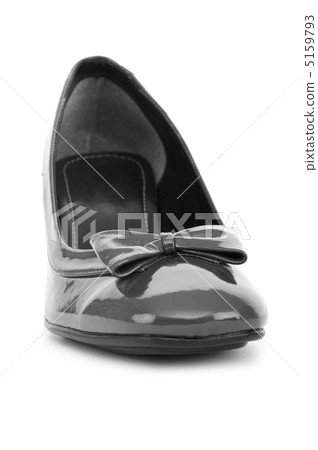 Black shoes isolated on the white background Black shoes isolated on the white background 5159793