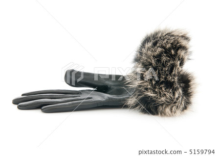 Leather gloves isolated on the white background Leather gloves isolated on the white background 5159794