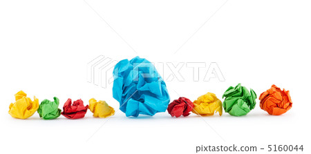 Paper recycling concept on white Paper recycling concept on white 5160044