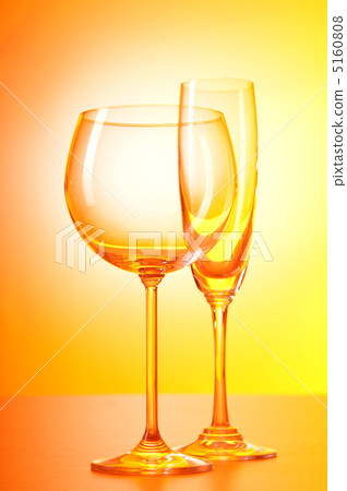 Wine glasses against gradient background Wine glasses against gradient background 5160808