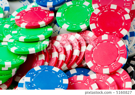 Stack of various casino chips - gambling concept Stack of various casino chips - gambling concept 5160827