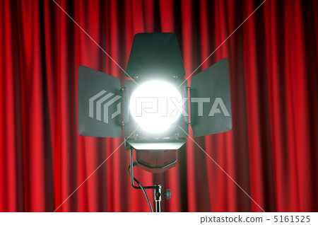 Curtains and projector lights wtih space for your text 5161525