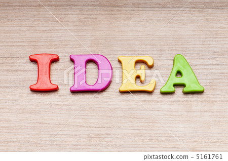 Creativity concept with idea word on background 5161761