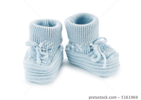 Woven baby shoes isolated on white background 5161969