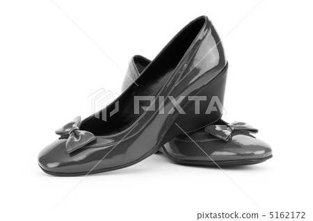 Black shoes isolated on the white background Black shoes isolated on the white background 5162172