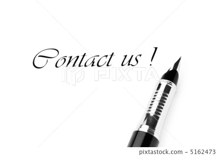 Pen and "Contact us" message on white 5162473