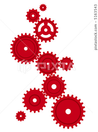 Gear (red) - Stock Illustration [5163543] - PIXTA