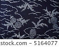 Yukata cloth flower pattern indigo 5164077