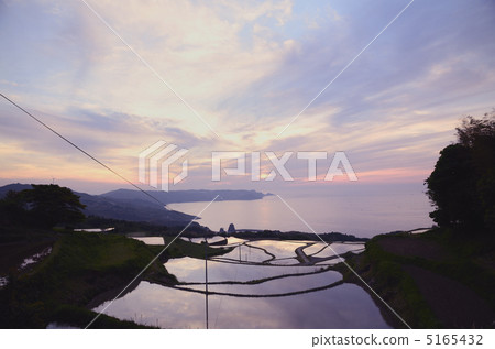 美麗的日本風景（東 - 後場的水稻梯田） 5165432
