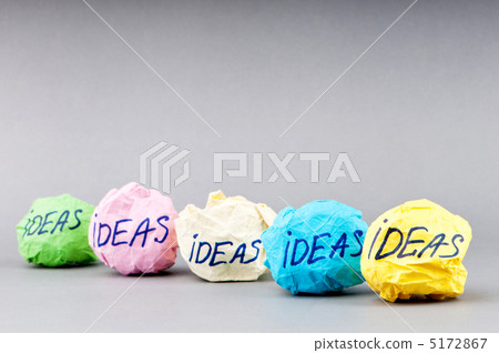 Rejected idea concept with paper 5172867