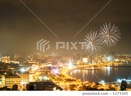 Fireworks in Baku, Azerbaijan Fireworks in Baku, Azerbaijan 5173345