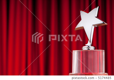 Star award against curtain background 5174485