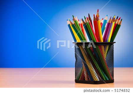 Colourful pencils on the background Colourful pencils on the background 5174832