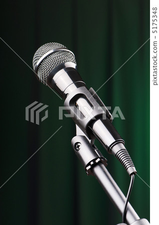 Audio microphone against the background 5175348