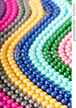 Abstract with colourful pearl necklaces Abstract with colourful pearl necklaces 5176233