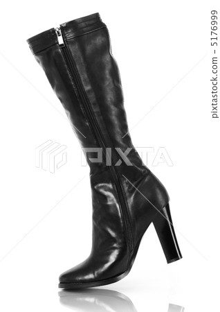 Fashion concept with boots on white Fashion concept with boots on white 5176999