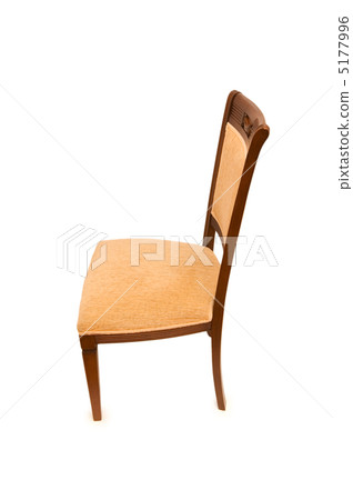 Wooden chair isolated on the white background 5177996