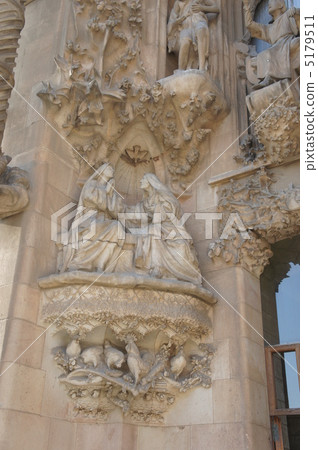 Sagrada Familia's birth façade 5179511