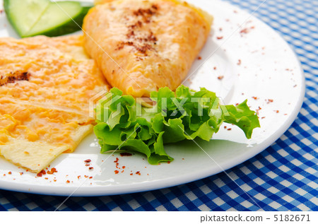 Pancakes stuffed with mashed pumpkin 5182671