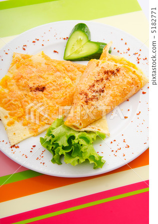 Pancakes stuffed with mashed pumpkin 5182771