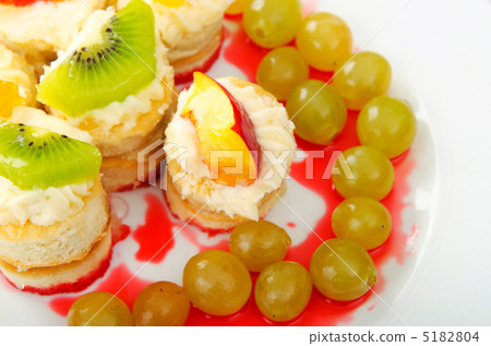 Sweet cake dessert in the plate 5182804