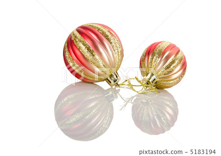 Christmas concept with baubles on white 5183194