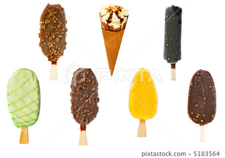 Collage of various ice creams Collage of various ice creams 5183564