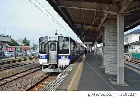 Railway · JR East Mito Line Shimodate Station Home 415 Series 1500 Series Train 5199224