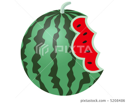 Swallowing watermelon Swallowing watermelon 5208486