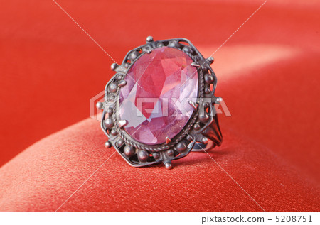 Jewellery ring on the satin background Jewellery ring on the satin background 5208751