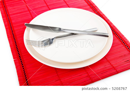 Food utensils served in plate Food utensils served in plate 5208767