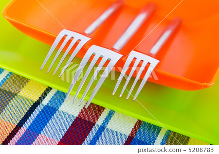 Empty plate with utensils Empty plate with utensils 5208783