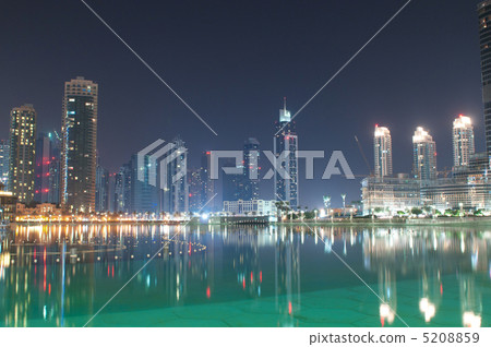 Dubai view at night time 5208859