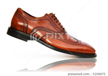 Fashion concept with male shoes on white Fashion concept with male shoes on white 5208875