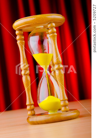 Time concept with hour glass Time concept with hour glass 5209727