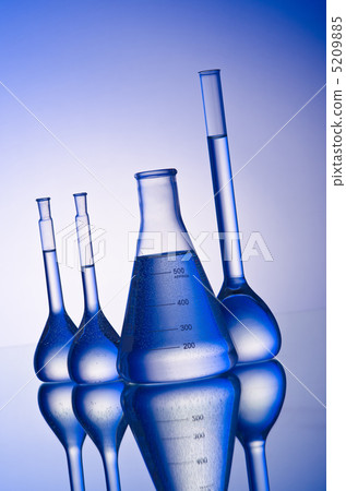 Chemical tubing at gradient background Chemical tubing at gradient background 5209885