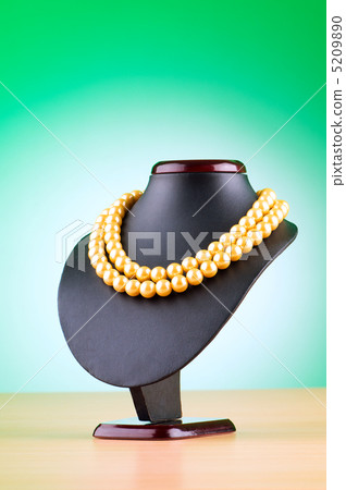 Stand with necklace in fashion concept Stand with necklace in fashion concept 5209890