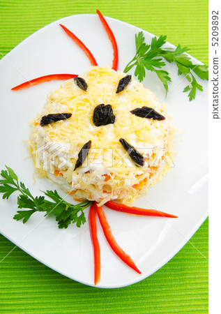 Delicious salad in the plate Delicious salad in the plate 5209892