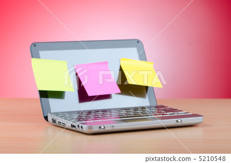 Netbook with reminder notes Netbook with reminder notes 5210548