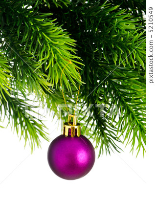 Christmas concept with baubles on white Christmas concept with baubles on white 5210549