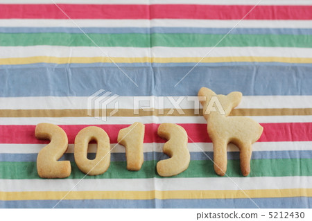 2013, cookie, new year's card use 5212430