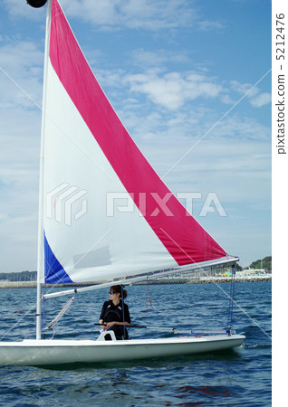 Landscape with a yacht 5212476